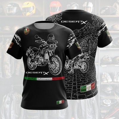 Motorcycle T-shirt / Moto Gift For Ducati DesertX Biker / Graphic Design Tee