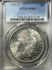 1885-CC $1 PCGS MS-63 Morgan Silver Dollar