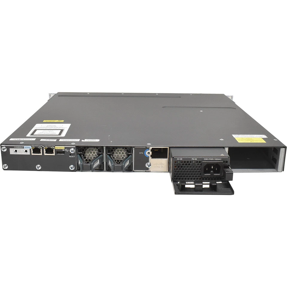 Cisco WS-C3560X-48T-S Switch GE 48 porte RJ-45 1x alimentatore + orecchie rac... - Immagine 4 di 4