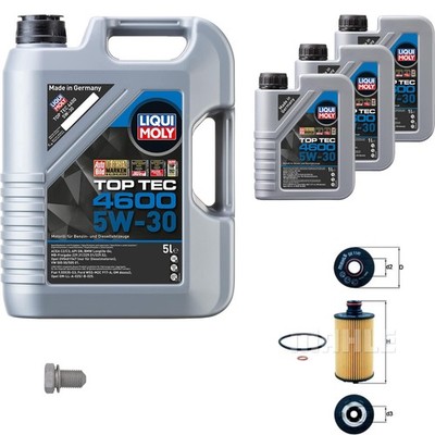 MAHLE Ölfilter LIQUI MOLY Top Tec 4600 5W-30 8 L für Ssangyong Korando