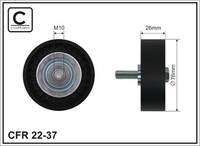 Caffaro 22-37 Umlenk-/FüHrungsrolle, Keilrippenriemen FüR Honda,Opel