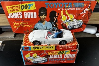 1960s Corgi 336 James Bond 007 Toyota 2000GT You Only Live Twice boxed exc