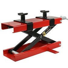 Motorcycle Lift Scissor Lift Jack With Saddle Safety Pin 1100 Lbs Capacity