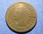 1871 Indian Cent  Good details