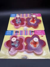 Vintage 2005 Restore & Restyle Kids Cute Groovy Flower Wall Peg Hangers NEW