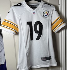 Pittsburgh Steelers Juju Smith-Schuster #19 NFL White Jersey Nike Youth L