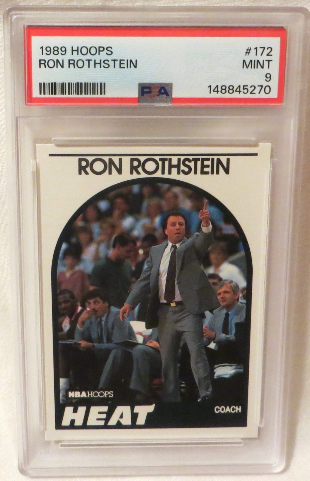 Ron Rothstein **PSA 9** MINT 1989 NBA Hoops Basketball #172 Pop 6