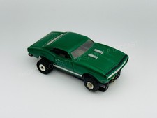 Aurora Thunderjet Tjet 67 CAMARO - Rare Green HO Slot Car 1388