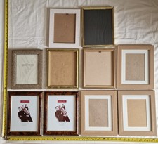 job lot 10 modern/vintage wooden photo picture frames stage/theatre props