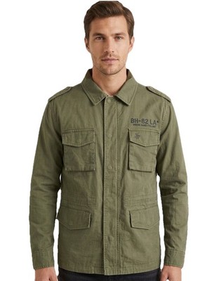 Sahara Herren Baumwolle Gr. XL-XXL Militärgrün mit Taschen Frühling Sommer 