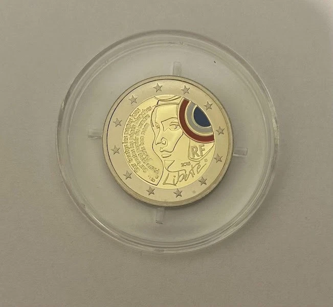 2 euro Colorisé BE 2015 Fête de la Fédération - Sans certificat - Photo 2/4