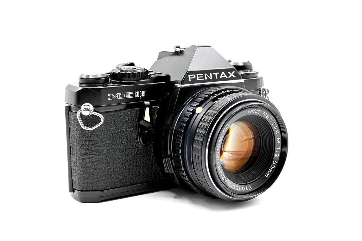 Pentax Black ME Super 35mm SLR Camera Kit w/ 50mm Lens
