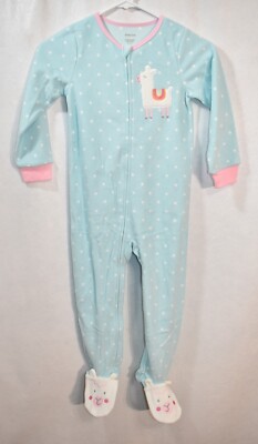 Absorba Pajamas Footed Fleece  Size 5T Alpaca Girl's