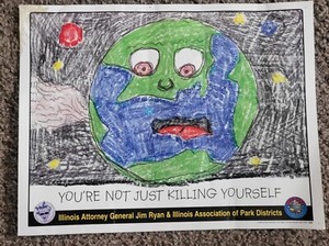 NICE POSTER YOU'RE NOT JUST KILLING YOURSELF - ILLINOIS ATTORNEY GENERAL