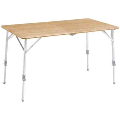 Outwell Custer L tragbarer klappbarer Outdoor Campingtisch mit Bambusplatte