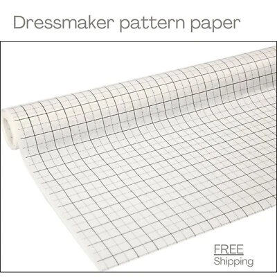 CREATIVE Dressmakers Squared Dress Pattern Paper 15m Sewing Crafting Dress Making Roll UK