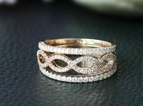 Anelli di lusso in oro giallo anniversario