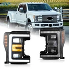 Full LED Headlights For 2017-2019 Ford F250 350 450 F550 Super Duty Front Lamps