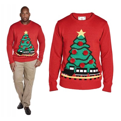 mens christmas tree jumper