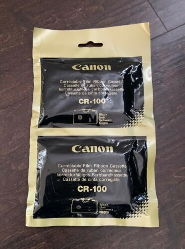 2x Ribbon CANON CR-100 Typestar 20 25 30 110 220 Starwriter Correctable Ribbon - Picture 1 of 1