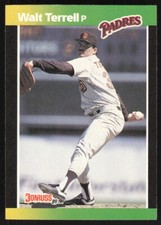 1989 Donruss Baseball's Best Walt Terrell #245 San Diego Padres