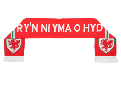 WALES CYMRU Fußball Schal Herren Damen Supporters Jacquard Schals