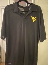 Nike Dri-Fit West Virginia University Mountaineers Polo Uomo Taglia Large