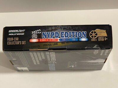 Greenlight Hot Pursuit NYPD Four-Car Pack Edition Film Reels w