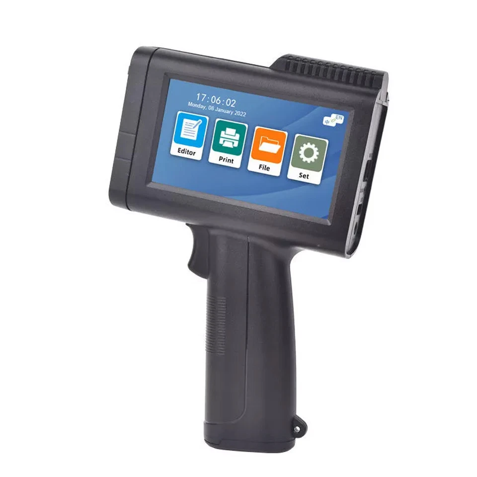 Handheld Inkjet Printer Capacitance Production Date Laser Coder Label QR - Image 2 of 4