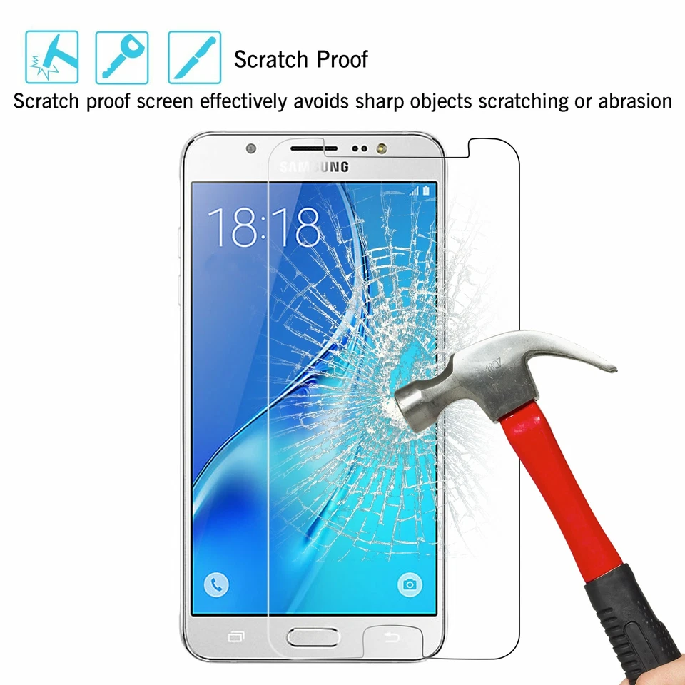 Paquete de 2 protectores de vidrio templado de cubierta completa para Galaxy S8 S9 S10 Plus Note 10 9 8 Foto 4 de 4