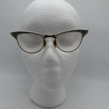 Vintage American Optical Cat Eye Glasses 1950s Gold Filled Frames Original Case