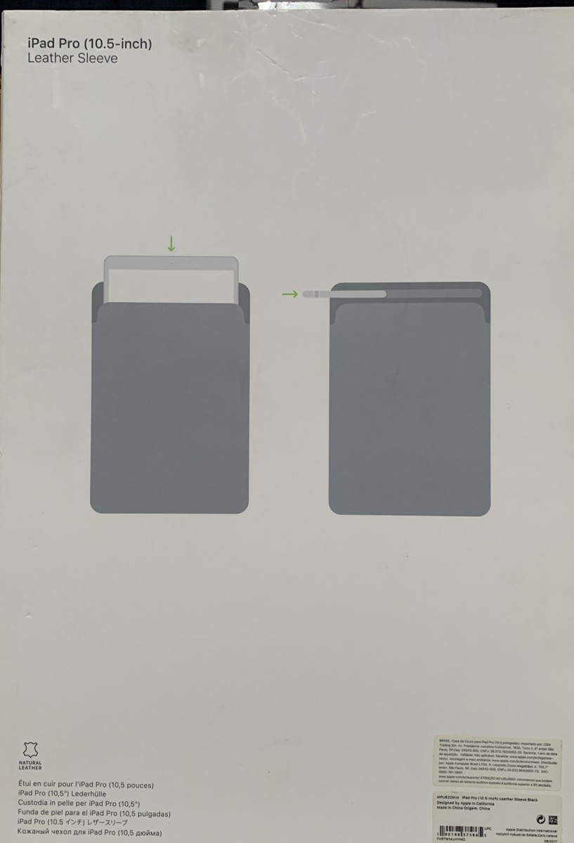 スマホ・タブレット・パソコン APPLE MPU62FE/A 期間限定30％OFF! 純正品 MPU62FE/A ブラック レザースリーブ