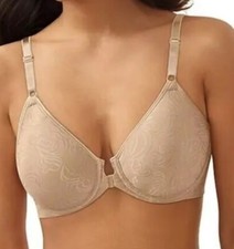Bali Beige ComfortRevolution Front-Close Shaping Underwire Bra 3P66 NWT 48 36D