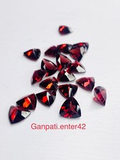 Garnet Loose Gemstone Faceted Trillion Cut 6x6 MM 4 Pc Lot Natural Calibrated E7