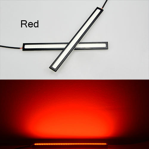 KIT Luci Diurne DRL Led Cob Faretto Auto 17cm DAYTIME BLU 12V 6W Fendinebbia