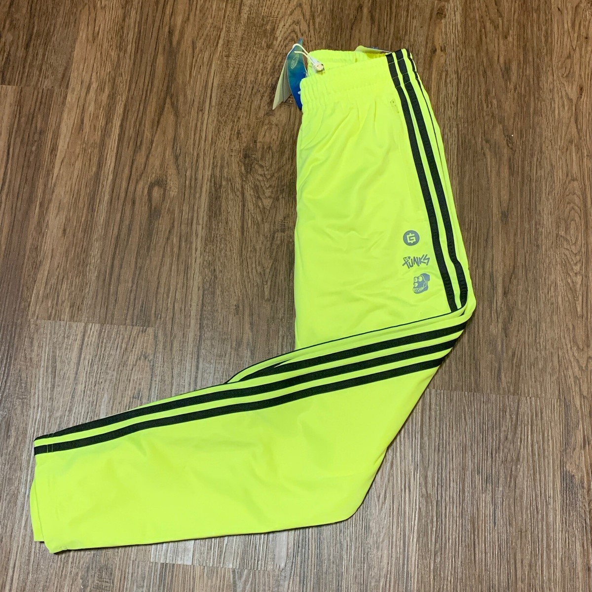 Adidas Neon Yellow Bored Ape Yacht Club Punks Track Pants