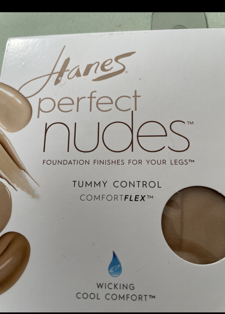 Hanes Perfect Nudes Tummy Control Wicking Comfort Flex Pantyhose