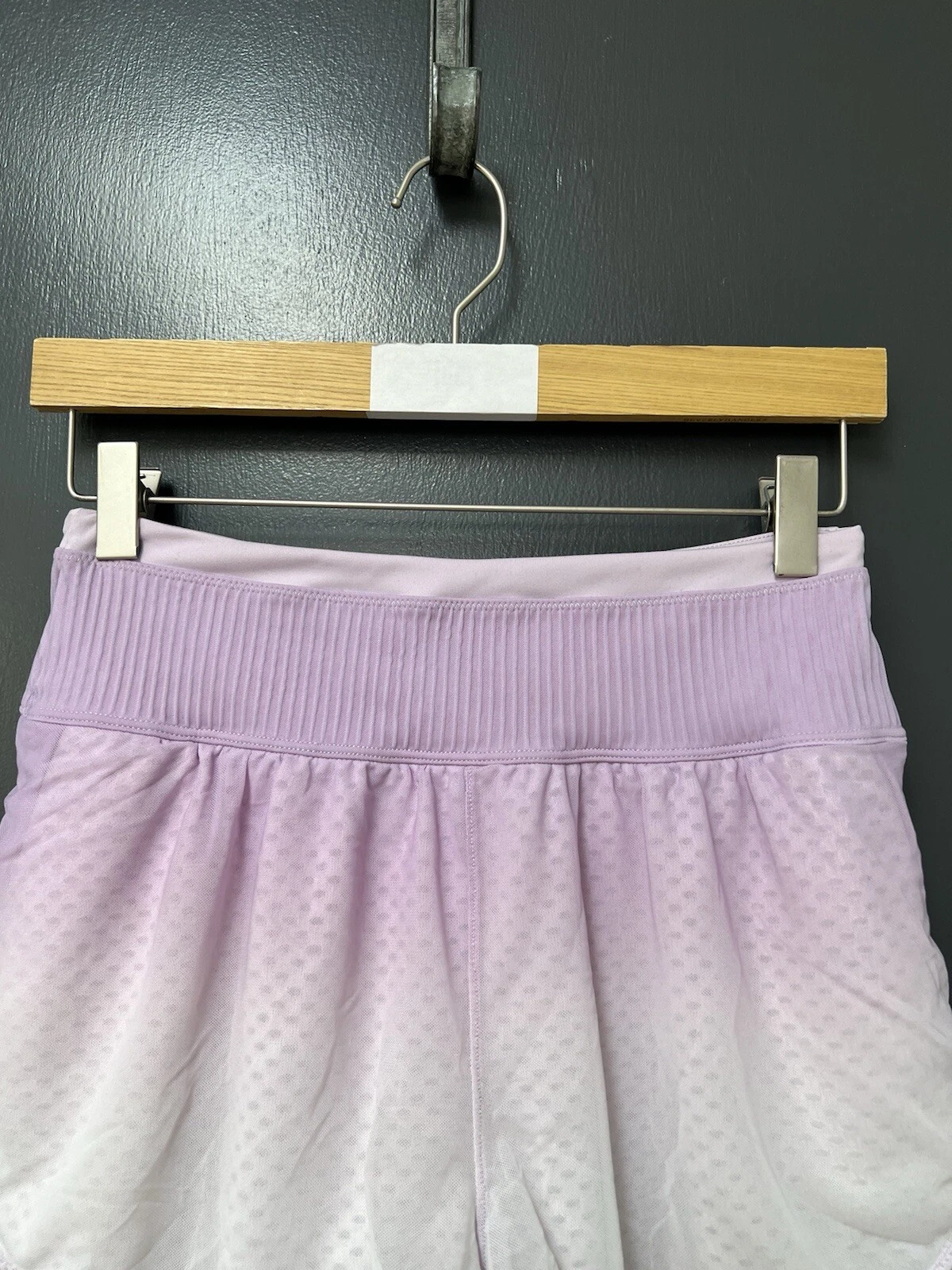 free-people-movement ombre white mesh shorts