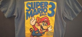 Nintendo Original NES Super Mario Bros 3 T Shirt  Size MED 2014 Throwback Retro