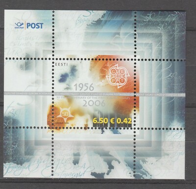 s36824 EESTI ESTLAND 2006 50 Jahre Europa Briefmarken s/s
