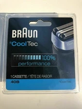 Braun 40B cooltec Cassette Foil Cutter Shaver 100% Authentic Genuine OEM Sealed