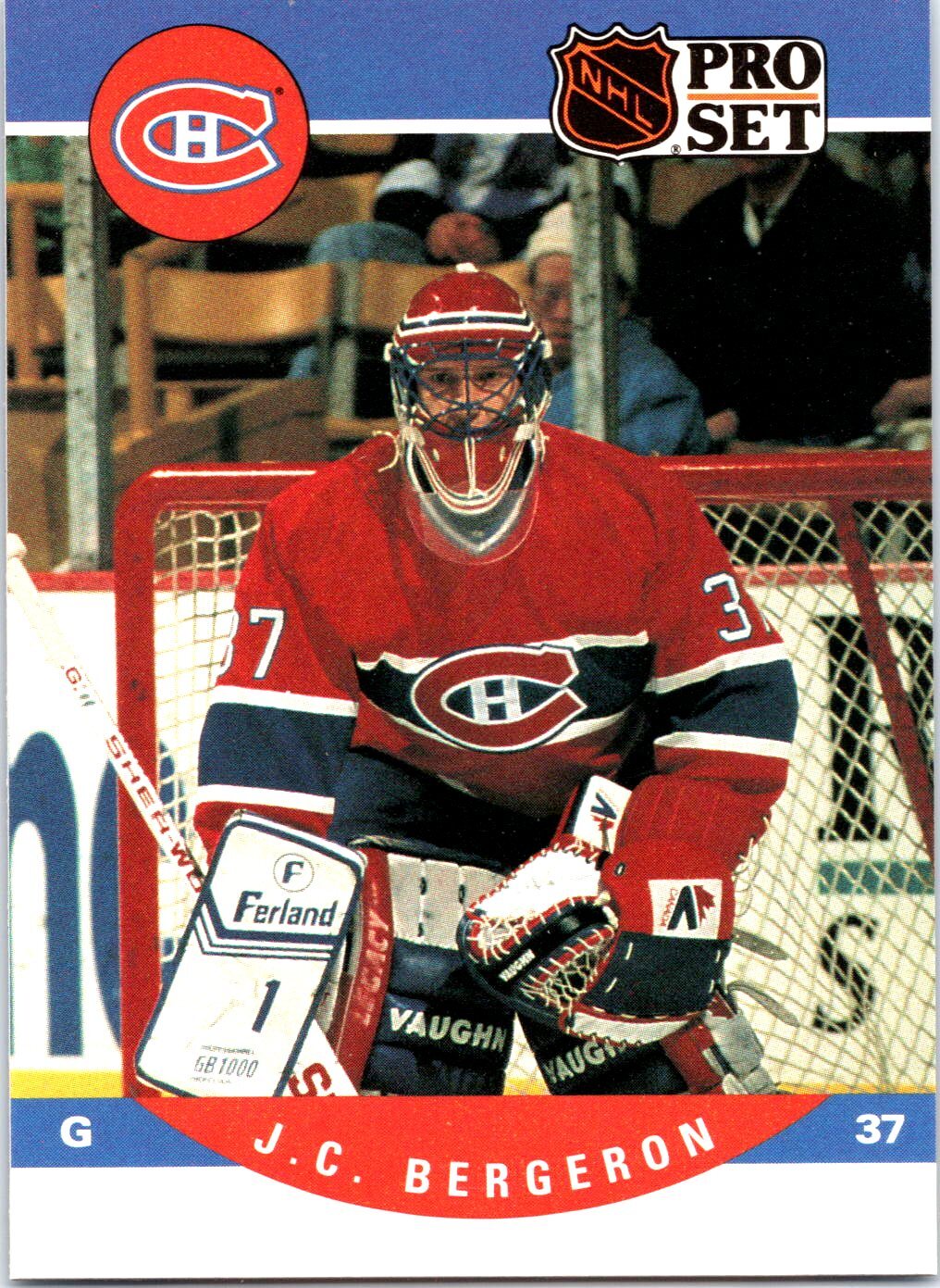 1990-91 Pro Set #614 J. C. Bergeron