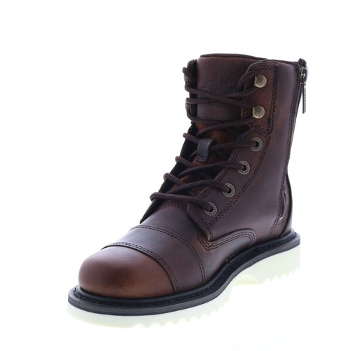 HarleyDavidson Marconi 7" Lace Seam D84728 Womens Brown Motorcycle