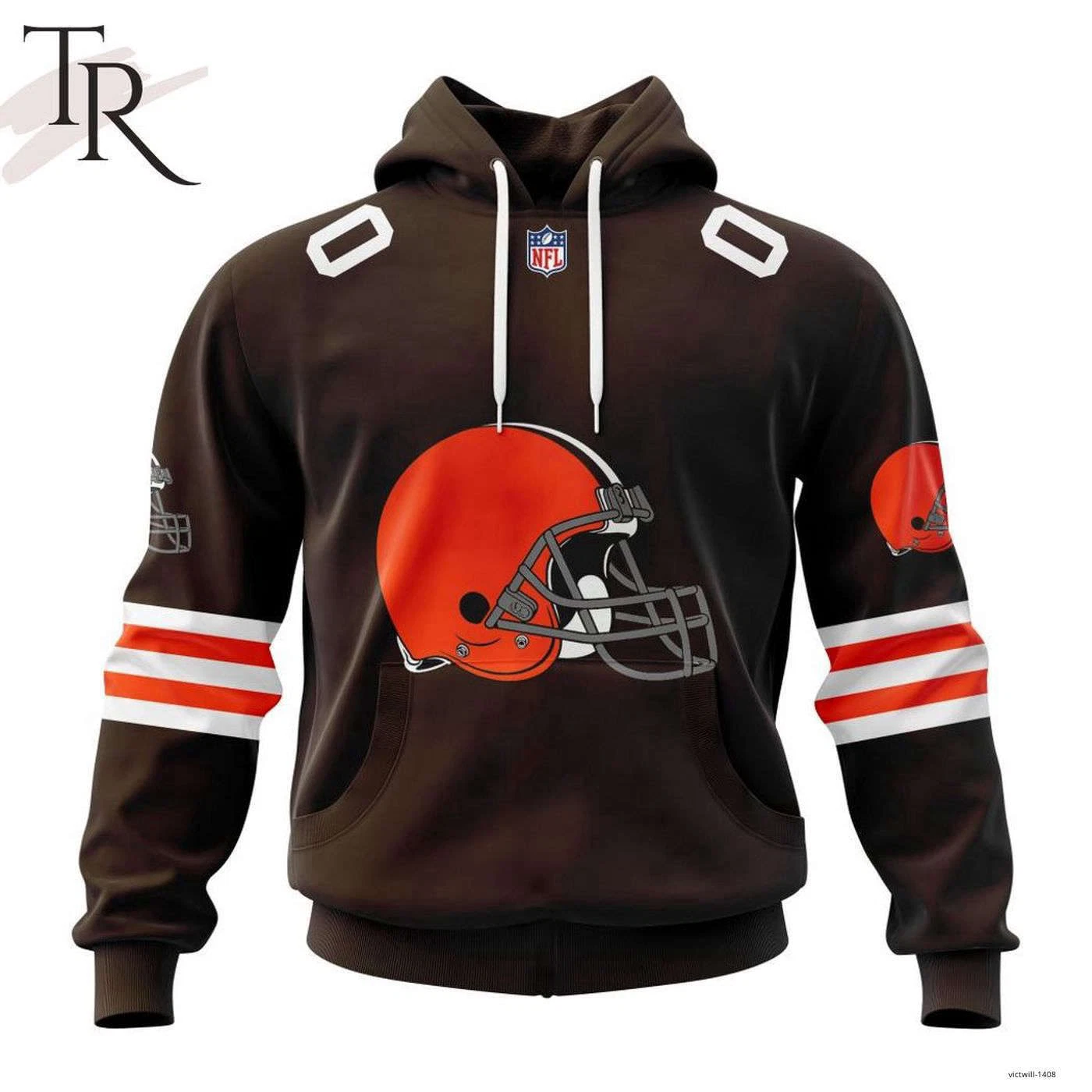 Personalized  Cleveland Browns 3D Hoodie