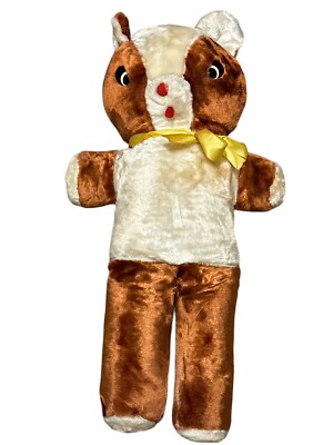 Vintage 1950's-1960's Teddy Bear Carnival Fair Plush Prize Brown