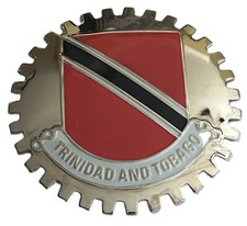 TRINIDAD AND TOBAGO FLAG CAR GRILLE BADGE EMBLEM