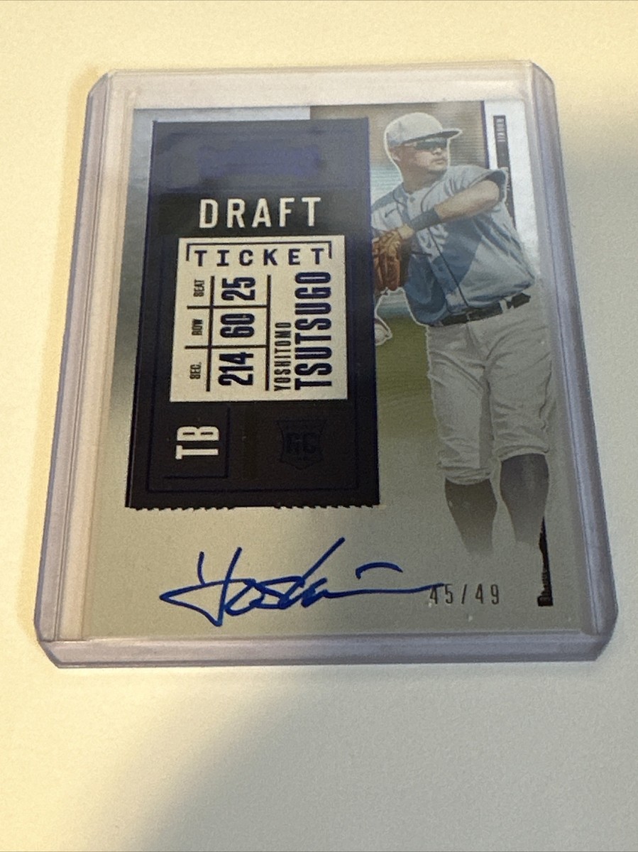 2020 Contenders Draft Ticket Blue /49 Yoshi Tsutsugo Yoshitomo