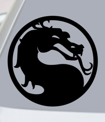 MORTAL KOMBAT Vinyl Decal Sticker Car Truck Window Bumper JDM DRAGON LOGO GAMER