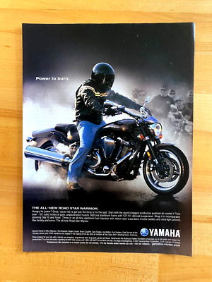 2002 Print Ad Yamaha Road Star Warrior