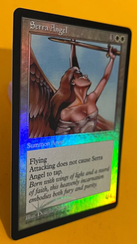 MTG SERRA ANGEL (Foil) Redemption Original Art Promo (OldManMTG 007-934) - Image 3 of 4